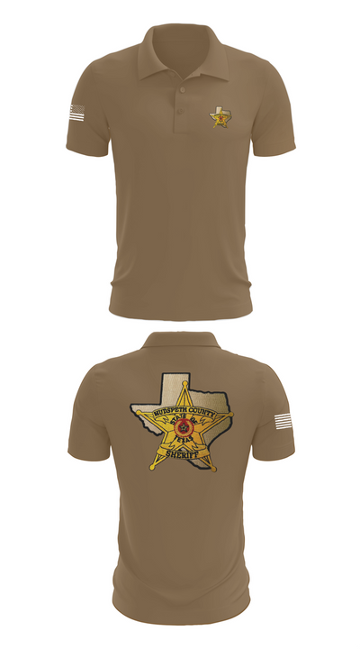 Hudspeth county sheriff office 47128359 Short Sleeve Performance Polo - 7