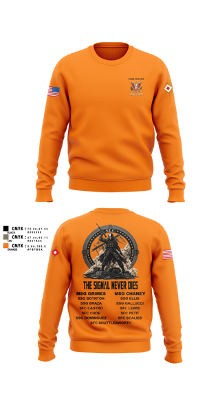 Crew Neck Sweatshirt, Senior Leaders Course FY26-009, Army, Teamtime, Team time, sublimation, custom sports apparel, team uniforms, spirit wear, spiritwear, sports uniforms, custom shirts, team store, custom team store, fundraiser sports, apparel fundraiser