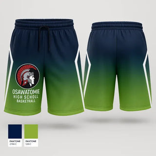 Athletic Shorts With Pockets, Osawatomie High School Basketball, Women's Basketball, Teamtime, Team time, sublimation, custom sports apparel, team uniforms, spirit wear, spiritwear, sports uniforms, custom shirts, team store, custom team store, fundraiser sports, apparel fundraiser