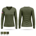 SWAT Women's Long Sleeve V-neck Shirt - 1