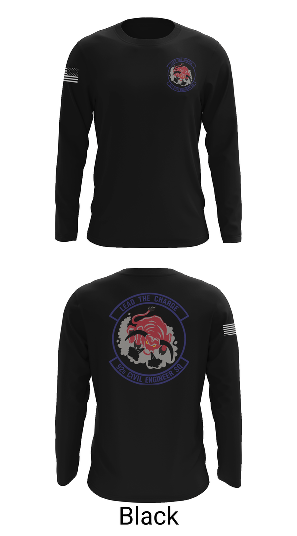 Long Sleeve Performance Shirt, 92 CES, Air Force, Teamtime, Team time, sublimation, custom sports apparel, team uniforms, spirit wear, spiritwear, sports uniforms, custom shirts, team store, custom team store, fundraiser sports, apparel fundraiser