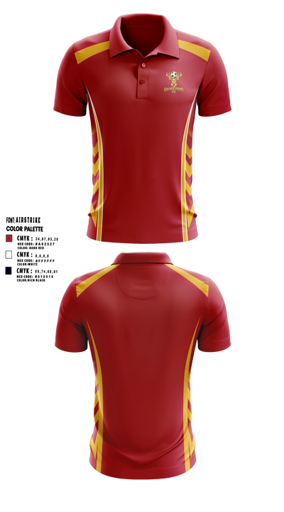 Golden Deers FC 49695783 Short Sleeve Performance Polo - 22
