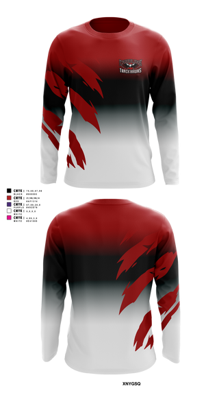 Long Sleeve Performance Shirt, Carolina Track Hawks, Track & Field, Teamtime, Team time, sublimation, custom sports apparel, team uniforms, spirit wear, spiritwear, sports uniforms, custom shirts, team store, custom team store, fundraiser sports, apparel fundraiser