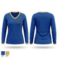 Braham Bombers Women's Long Sleeve V-neck Shirt - 1