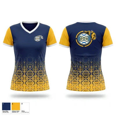 Gridley Bulldogs 26980450 Women's Short Sleeve V-neck Shirt - 1