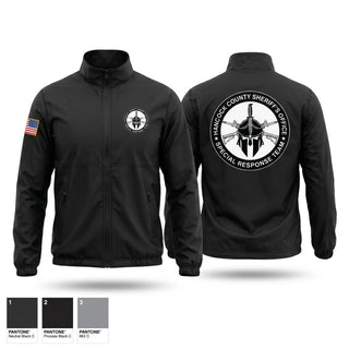 Windbreaker, Hancock County SRT, Police, Teamtime, Team time, sublimation, custom sports apparel, team uniforms, spirit wear, spiritwear, sports uniforms, custom shirts, team store, custom team store, fundraiser sports, apparel fundraiser