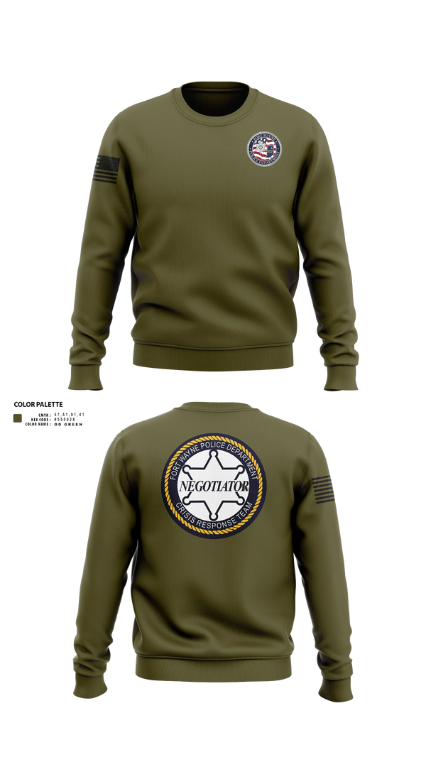 Crew Neck Sweatshirt, CRT, Police, Teamtime, Team time, sublimation, custom sports apparel, team uniforms, spirit wear, spiritwear, sports uniforms, custom shirts, team store, custom team store, fundraiser sports, apparel fundraiser
