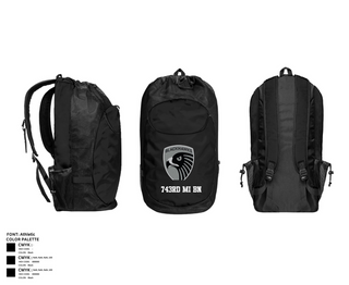 Gear Bag, 743rd MI BN, , Teamtime, Team time, sublimation, custom sports apparel, team uniforms, spirit wear, spiritwear, sports uniforms, custom shirts, team store, custom team store, fundraiser sports, apparel fundraiser