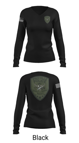 Womens Long Sleeve Vneck Shirt, Pikeville Police SRT, , Teamtime, Team time, sublimation, custom sports apparel, team uniforms, spirit wear, spiritwear, sports uniforms, custom shirts, team store, custom team store, fundraiser sports, apparel fundraiser