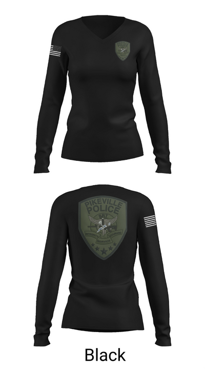 Pikeville Police SRT 98289617 Women's Long Sleeve V-neck Shirt - 35
