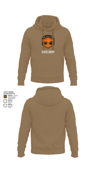 Hoodie, 4th Assault Amphibian Battalion, Company B, , Teamtime, Team time, sublimation, custom sports apparel, team uniforms, spirit wear, spiritwear, sports uniforms, custom shirts, team store, custom team store, fundraiser sports, apparel fundraiser