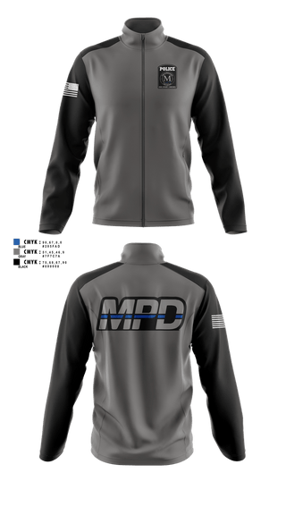 Fleece Jacket, Mooresville Police Department, Police, Teamtime, Team time, sublimation, custom sports apparel, team uniforms, spirit wear, spiritwear, sports uniforms, custom shirts, team store, custom team store, fundraiser sports, apparel fundraiser