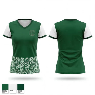Cass Technical High School Varsity Tennis Team 67523935 Women's Short Sleeve V-neck Shirt - 1
