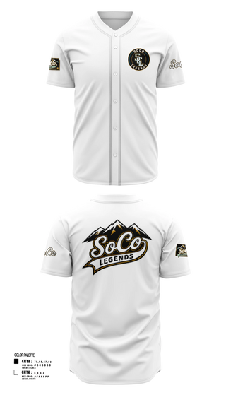 Full Button Baseball Jersey, SoCo Legands, Baseball, Teamtime, Team time, sublimation, custom sports apparel, team uniforms, spirit wear, spiritwear, sports uniforms, custom shirts, team store, custom team store, fundraiser sports, apparel fundraiser