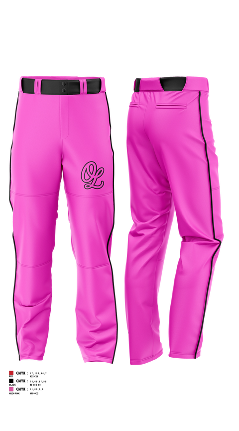 Baseball Pants, OKLAHOMA LOOKOUTS, Baseball, Teamtime, Team time, sublimation, custom sports apparel, team uniforms, spirit wear, spiritwear, sports uniforms, custom shirts, team store, custom team store, fundraiser sports, apparel fundraiser