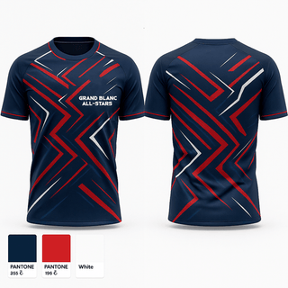 Short Sleeve Performance Shirt, Grand Blanc All-Stars, Men's Basketball, Teamtime, Team time, sublimation, custom sports apparel, team uniforms, spirit wear, spiritwear, sports uniforms, custom shirts, team store, custom team store, fundraiser sports, apparel fundraiser