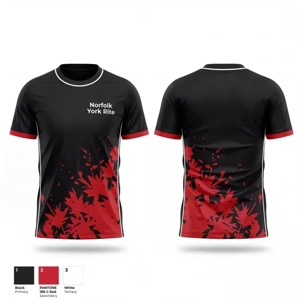 Old School Cotton Feel Shirt, Norfolk York Rite, Spirit Store, Teamtime, Team time, sublimation, custom sports apparel, team uniforms, spirit wear, spiritwear, sports uniforms, custom shirts, team store, custom team store, fundraiser sports, apparel fundraiser