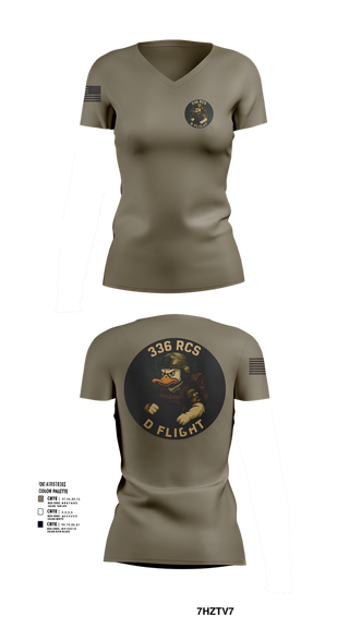 Womens Short Sleeve Vneck Shirt, 336 RCS D Flight, , Teamtime, Team time, sublimation, custom sports apparel, team uniforms, spirit wear, spiritwear, sports uniforms, custom shirts, team store, custom team store, fundraiser sports, apparel fundraiser