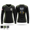 Hodgenville Police Department Women's Long Sleeve V-neck Shirt - 1