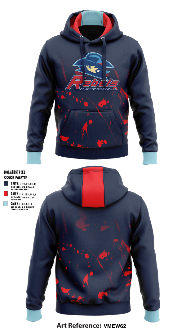 Hoodie, Rebels Baseball, Baseball, Teamtime, Team time, sublimation, custom sports apparel, team uniforms, spirit wear, spiritwear, sports uniforms, custom shirts, team store, custom team store, fundraiser sports, apparel fundraiser