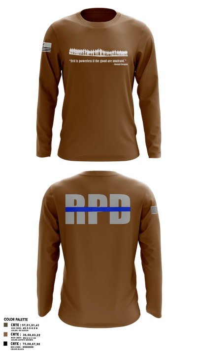 Roanoke SWAT 18217649 Long Sleeve Performance Shirt - 2