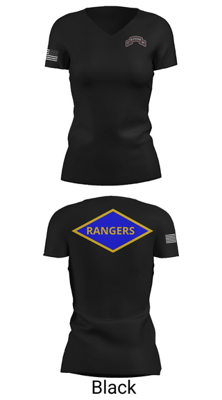Womens Short Sleeve Vneck Shirt, 5th Rangers, , Teamtime, Team time, sublimation, custom sports apparel, team uniforms, spirit wear, spiritwear, sports uniforms, custom shirts, team store, custom team store, fundraiser sports, apparel fundraiser