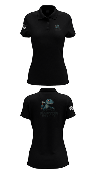 Womens Short Sleeve Performance Polo, Raptor Roofing, , Teamtime, Team time, sublimation, custom sports apparel, team uniforms, spirit wear, spiritwear, sports uniforms, custom shirts, team store, custom team store, fundraiser sports, apparel fundraiser