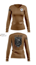 1-222 Aviaition Regiment 73134658 Women's Long Sleeve V-neck Shirt - 22