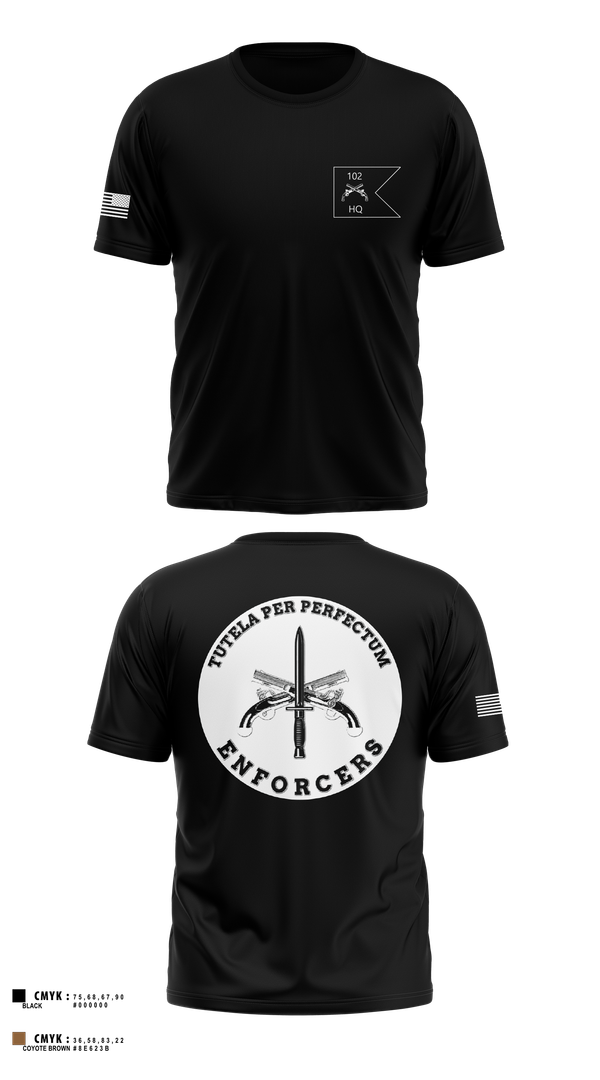Old School Cotton Feel Shirt, HHC, 102d MP BN, National Guard, Teamtime, Team time, sublimation, custom sports apparel, team uniforms, spirit wear, spiritwear, sports uniforms, custom shirts, team store, custom team store, fundraiser sports, apparel fundraiser