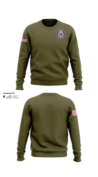 Crew Neck Sweatshirt, Bray Fire department, Fire Department, Teamtime, Team time, sublimation, custom sports apparel, team uniforms, spirit wear, spiritwear, sports uniforms, custom shirts, team store, custom team store, fundraiser sports, apparel fundraiser