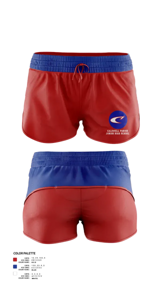 Womens Shorts, Caldwell Parish Junior High School Softball, Softball, Teamtime, Team time, sublimation, custom sports apparel, team uniforms, spirit wear, spiritwear, sports uniforms, custom shirts, team store, custom team store, fundraiser sports, apparel fundraiser