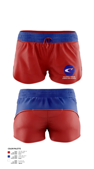 Caldwell Parish Junior High School Softball 84975544 Women's Shorts - 1