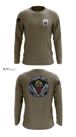 Long Sleeve Performance Shirt, 277th ASB Frostbite Medics, Army, Teamtime, Team time, sublimation, custom sports apparel, team uniforms, spirit wear, spiritwear, sports uniforms, custom shirts, team store, custom team store, fundraiser sports, apparel fundraiser