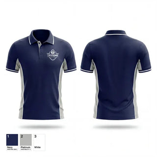 Short Sleeve Performance Polo, Lockdown Elite Basketball Academy, Men's Basketball, Teamtime, Team time, sublimation, custom sports apparel, team uniforms, spirit wear, spiritwear, sports uniforms, custom shirts, team store, custom team store, fundraiser sports, apparel fundraiser