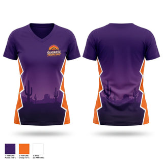 Womens Short Sleeve Vneck Shirt, Sahuarita Desert Heat, Men's Basketball, Teamtime, Team time, sublimation, custom sports apparel, team uniforms, spirit wear, spiritwear, sports uniforms, custom shirts, team store, custom team store, fundraiser sports, apparel fundraiser