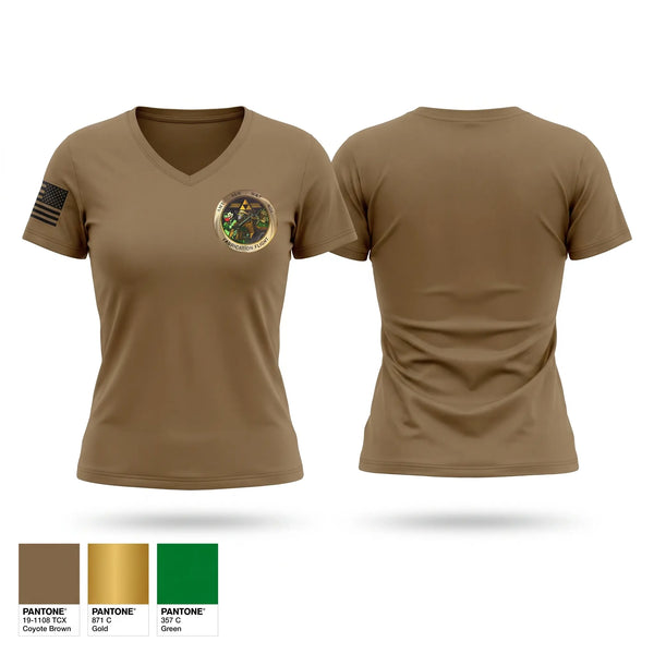 Womens Short Sleeve Vneck Shirt, 56 EMS FAB FLIGHT, Air Force, Teamtime, Team time, sublimation, custom sports apparel, team uniforms, spirit wear, spiritwear, sports uniforms, custom shirts, team store, custom team store, fundraiser sports, apparel fundraiser