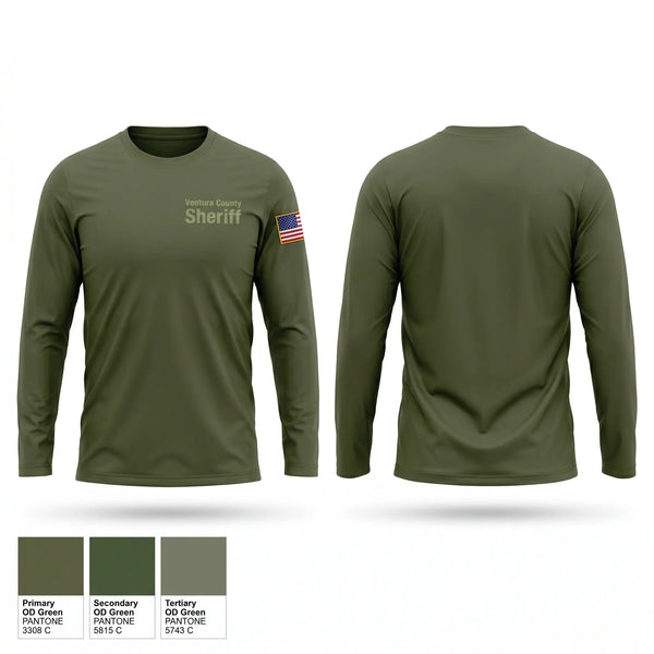 Long Sleeve Performance Shirt, Ventura County Sheriff, Police, Teamtime, Team time, sublimation, custom sports apparel, team uniforms, spirit wear, spiritwear, sports uniforms, custom shirts, team store, custom team store, fundraiser sports, apparel fundraiser