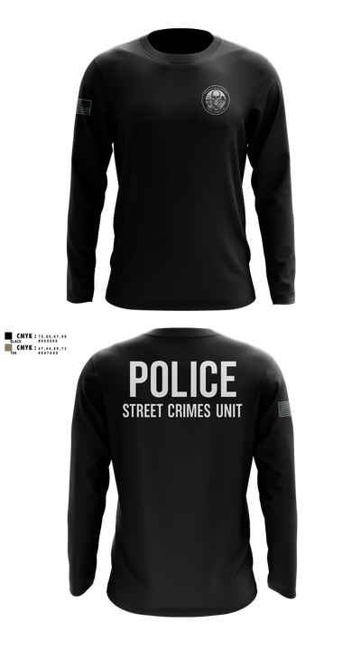 STREET CRIMES 66596550 Long Sleeve Performance Shirt 100