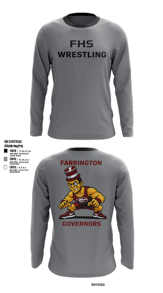 Long Sleeve Performance Shirt, Farrington GOVs, Wrestling, Teamtime, Team time, sublimation, custom sports apparel, team uniforms, spirit wear, spiritwear, sports uniforms, custom shirts, team store, custom team store, fundraiser sports, apparel fundraiser