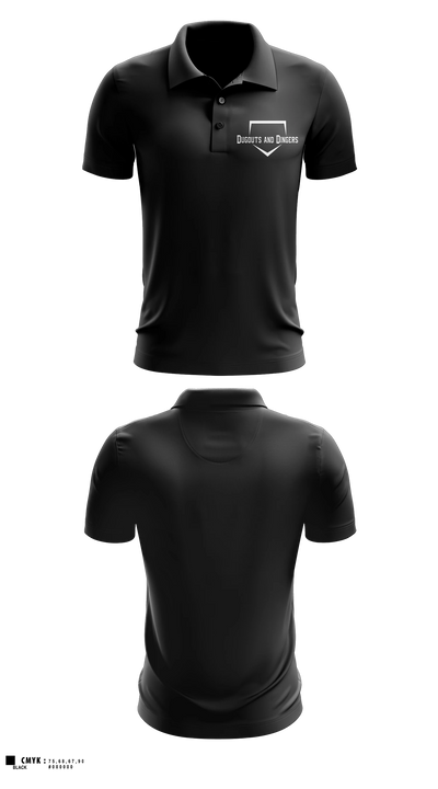 Dugouts and Dingers Short Sleeve Performance Polo - 26