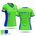 Metro Miss Lou EMS 65722318 Women's Short Sleeve V-neck Shirt - 1