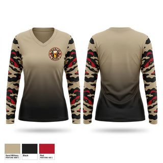 Womens Long Sleeve Vneck Shirt, Bench Beers, Ice Hockey, Teamtime, Team time, sublimation, custom sports apparel, team uniforms, spirit wear, spiritwear, sports uniforms, custom shirts, team store, custom team store, fundraiser sports, apparel fundraiser