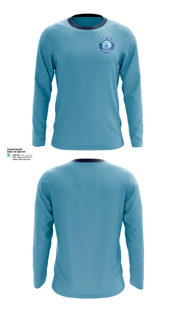 Long Sleeve Performance Shirt, Samba Wave, Men's Soccer, Teamtime, Team time, sublimation, custom sports apparel, team uniforms, spirit wear, spiritwear, sports uniforms, custom shirts, team store, custom team store, fundraiser sports, apparel fundraiser