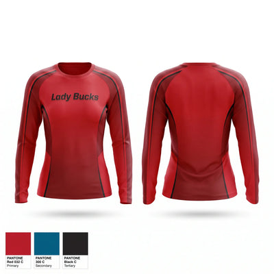 Lady Bucks Long Sleeve Performance Shirt 1