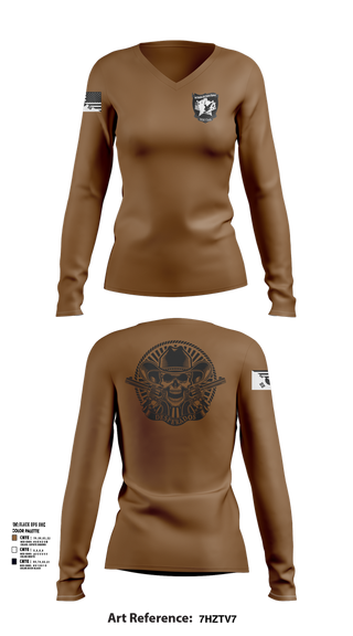 Womens Long Sleeve Vneck Shirt, Desperados, , Teamtime, Team time, sublimation, custom sports apparel, team uniforms, spirit wear, spiritwear, sports uniforms, custom shirts, team store, custom team store, fundraiser sports, apparel fundraiser