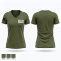 Azle ISD Police 30205416 Women's Short Sleeve V-neck Shirt - 1