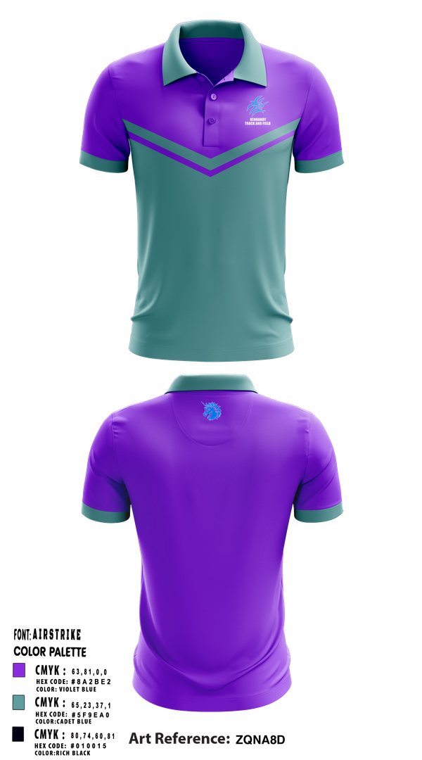 Short Sleeve Performance Polo, Kennandy, Track & Field, Teamtime, Team time, sublimation, custom sports apparel, team uniforms, spirit wear, spiritwear, sports uniforms, custom shirts, team store, custom team store, fundraiser sports, apparel fundraiser