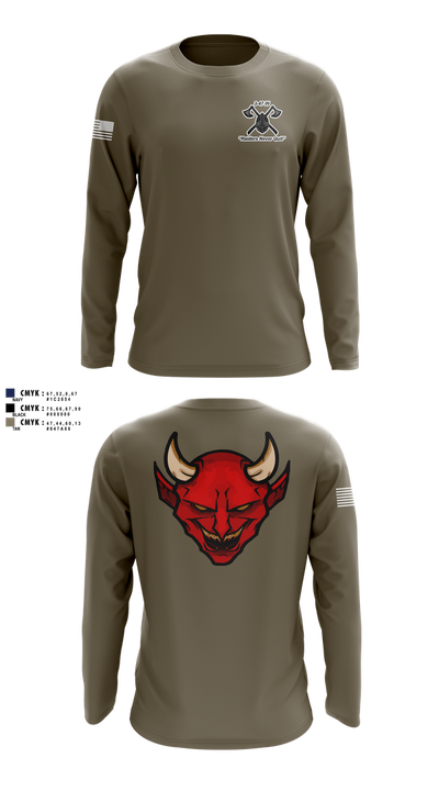 D Co 3-47 75831418 Long Sleeve Performance Shirt 102