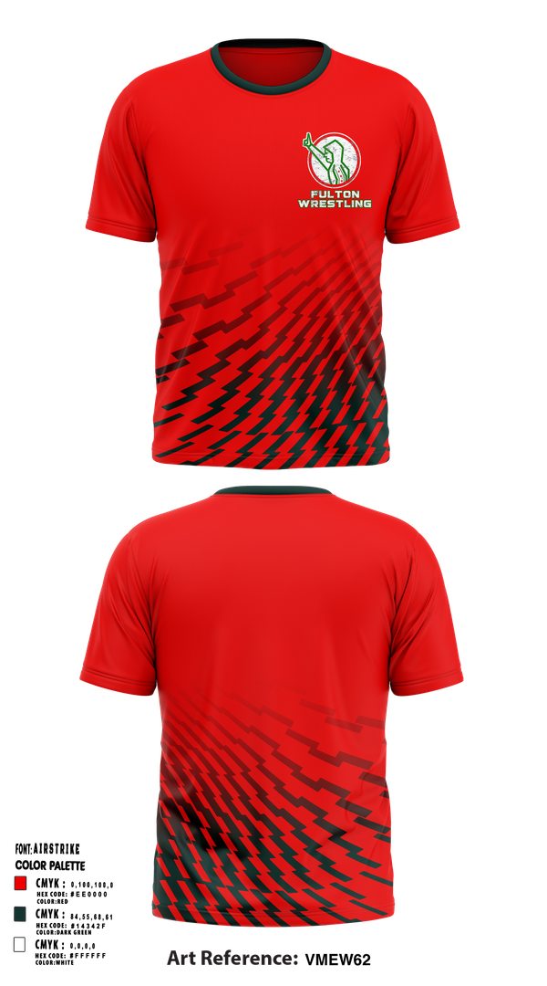 Short Sleeve Performance Shirt, Fulton, Wrestling, Teamtime, Team time, sublimation, custom sports apparel, team uniforms, spirit wear, spiritwear, sports uniforms, custom shirts, team store, custom team store, fundraiser sports, apparel fundraiser