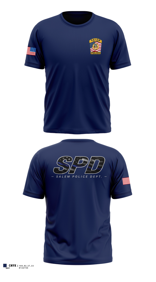 Old School Cotton Feel Shirt, Salem Police Department, Police, Teamtime, Team time, sublimation, custom sports apparel, team uniforms, spirit wear, spiritwear, sports uniforms, custom shirts, team store, custom team store, fundraiser sports, apparel fundraiser